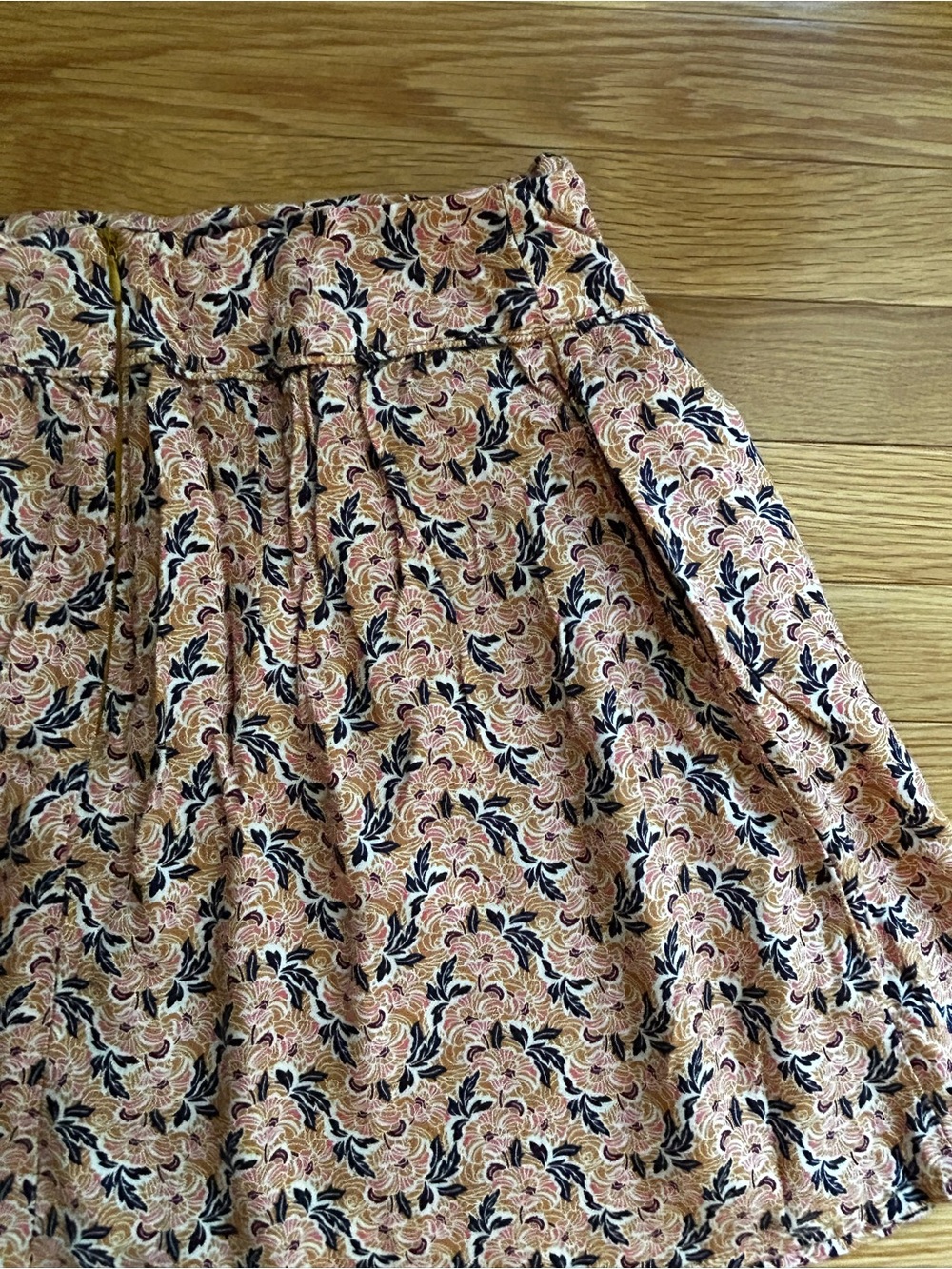 French Promod Floral Skirt